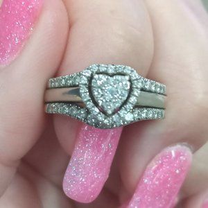 Soldered Engagement ring and Wedding ring